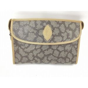 Yves Saint Laurent Vintage Clutch Bag Brown